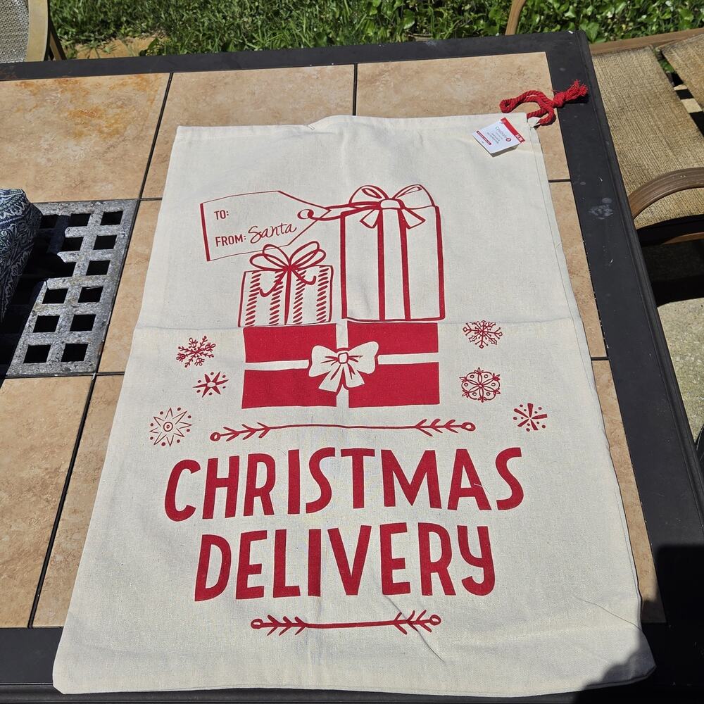 Celebrate It Christmas Santa Sacks Cloth Santa Sacks Christmas Bags 31.5" x 21.5